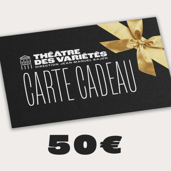 CHÈQUE CADEAU DE 50€